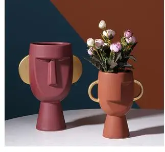 ABSTRACT PORTRAIT STATUE CERAMICS VASE HUMAN HEAD SCULPTURE PORCELAIN BUST FIGURINES MODERN HOME DECORATION FLOWER ARRANGEMENT
ABSTRACT PORTRAIT STATUE CERAMICS VASE HUMAN HEAD SCULPTURE PORCELAIN BUST FIGURINES MODERN HOME DECORATION FLOWER ARRANGEMENT