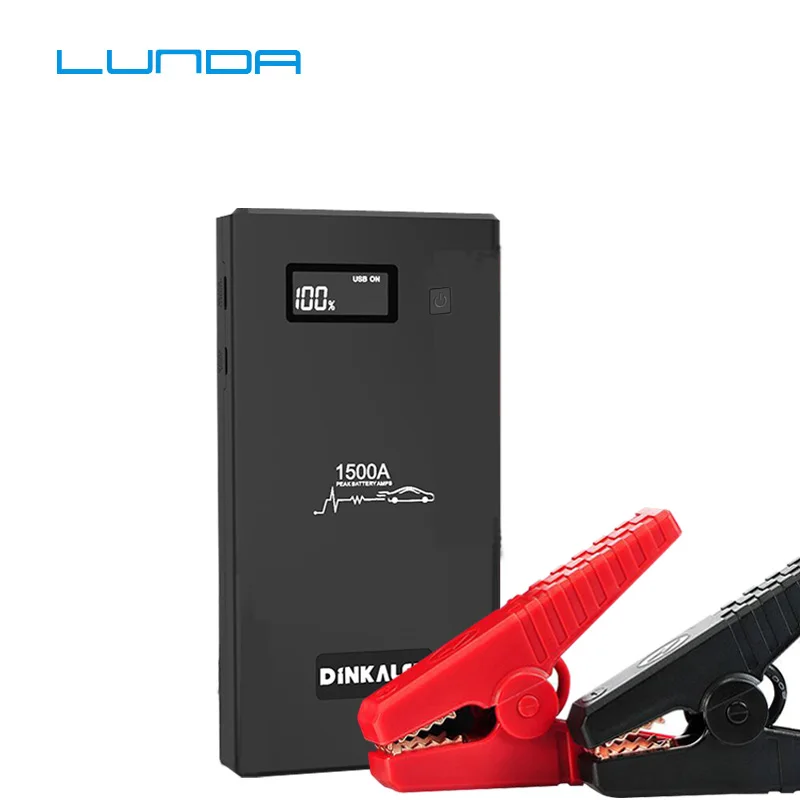 Multi-function car emergency start power supply 1500A high current start 8.0L car with smart protection clip
Multi-function car emergency start power supply 1500A high current start 8.0L car with smart protection clip