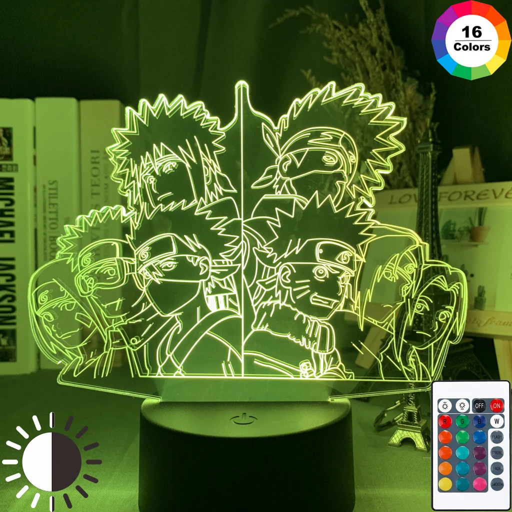 Led Night Light Japanese Anime Naruto Team 7 Obito Uchiha Kakashi Hatake Rin Nohara Sasuke Sakura Haruno Table 3d Lamp Bedroom
Led Night Light Japanese Anime Naruto Team 7 Obito Uchiha Kakashi Hatake Rin Nohara Sasuke Sakura Haruno Table 3d Lamp Bedroom