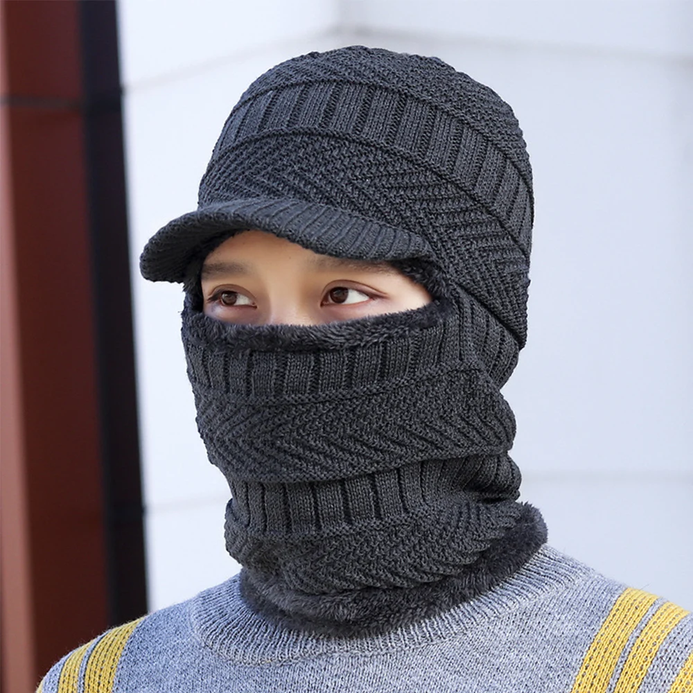 Fashion Neck Warm Knitted Cap for Men Mask Hat Autumn Winter Wool Hats Adult Beanies Mens Thick Mask Skullies bonnet Knit Caps
Fashion Neck Warm Knitted Cap for Men Mask Hat Autumn Winter Wool Hats Adult Beanies Mens Thick Mask Skullies bonnet Knit Caps