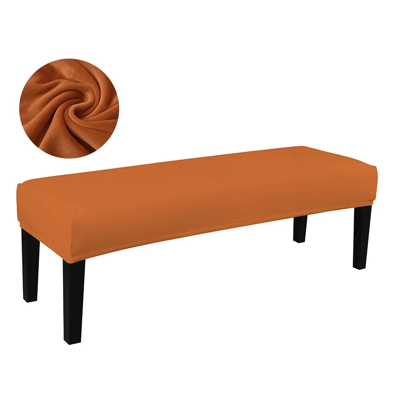 Housse de banc extensible en velours et Spandex, élastique, pour salle à manger, chaise, siège, hôtel, maison, salon, cuisine, chambre à coucher Housse de banc extensible en velours et Spandex, élastique, pour salle à manger, chaise, siège, hôtel, maison, salon, cuisine, chambre à coucher