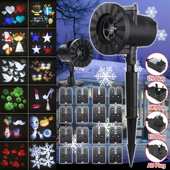 Waterproof Moving Snow Laser Projector Snowflake LED Stage Light 12 Patterns For Christmas Fairy Light New Year's Decor
Waterproof Moving Snow Laser Projector Snowflake LED Stage Light 12 Patterns For Christmas Fairy Light New Year's Decor