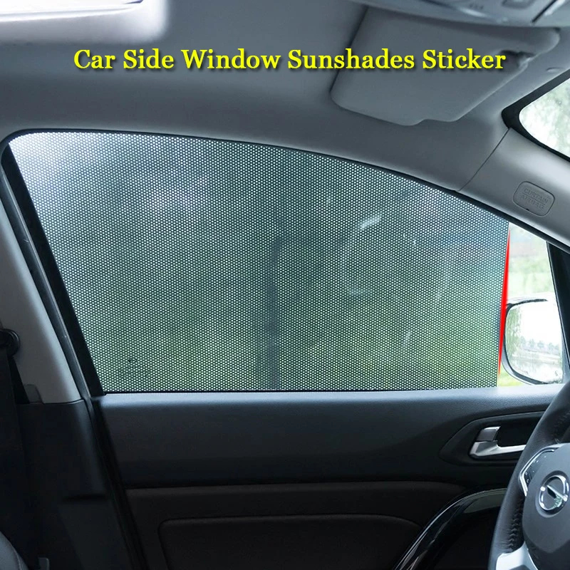 

2pcs Car Sun Protection Window Film Cover Sunshade Side Window Shield Sticker For Hyundai Honda Toyota BMW LADA KIA Opel etc.