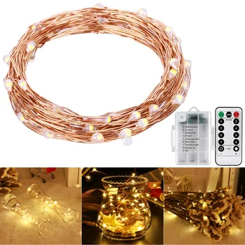 YUNLIGHTS 5M 50 LED Starry String Lights Fairy String Lights Battery Powered Decorative String Lights with 8 Modes Remote Contro
YUNLIGHTS 5M 50 LED Starry String Lights Fairy String Lights Battery Powered Decorative String Lights with 8 Modes Remote Contro