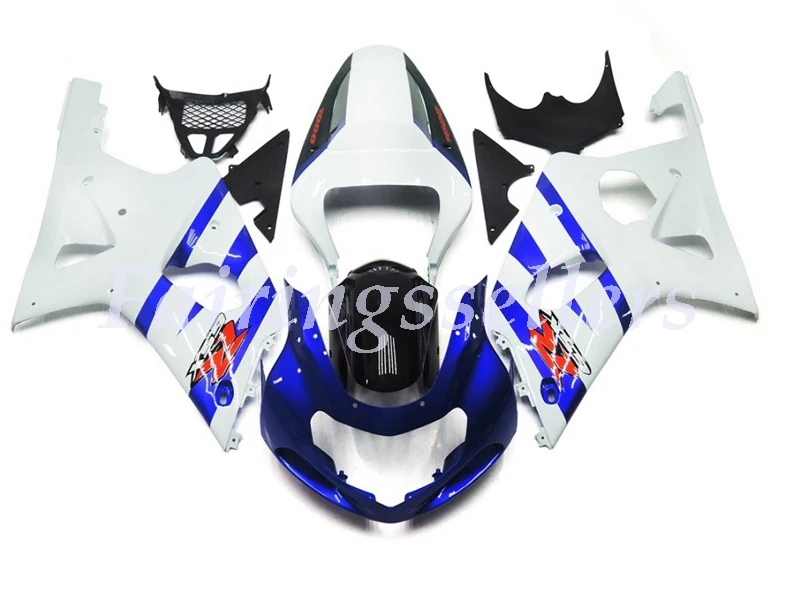 Gloss White and Blue Style Kit - GSXR 1000 00-02