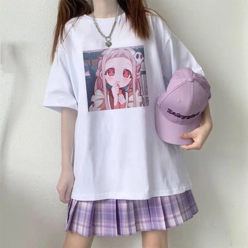 Футболка Hanako Kun повседневные футболки с японским мультяшным принтом в стиле