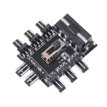 IDE Molex 1 to 8 Multi Way Splitter Cooler Cooling Fan Hub 3pin 12V Power Socket PCB Adapter 2 Level Speed Control PC Computer
IDE Molex 1 to 8 Multi Way Splitter Cooler Cooling Fan Hub 3pin 12V Power Socket PCB Adapter 2 Level Speed Control PC Computer