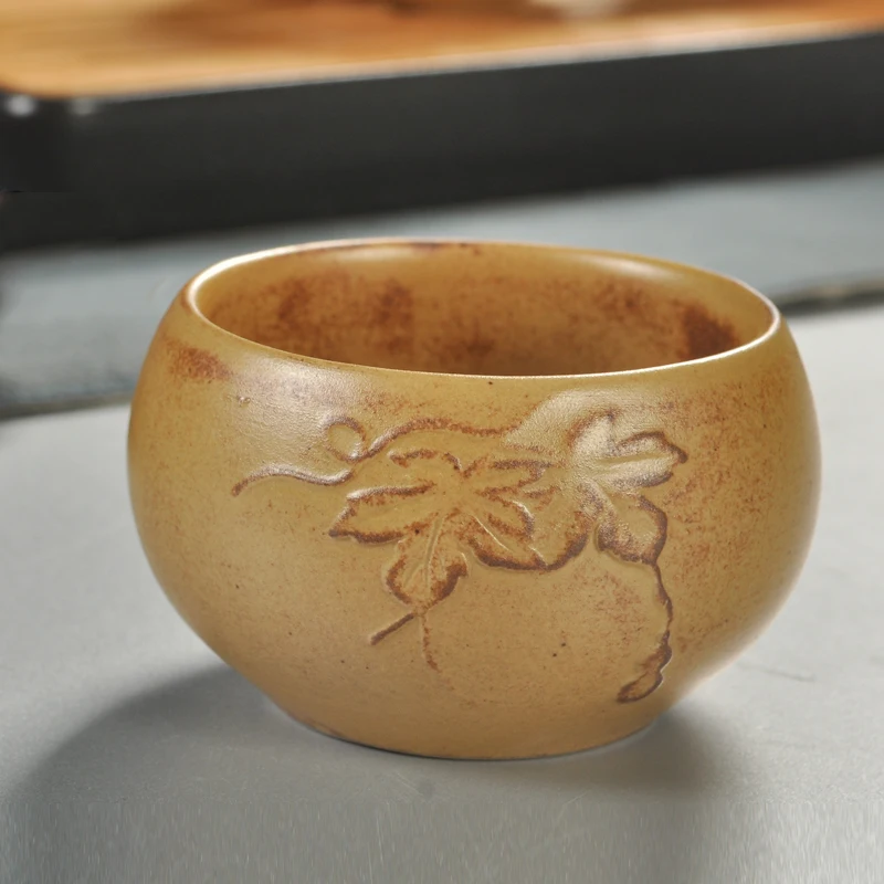 Kung Fu Tea Cup Personal Creative Products Cup Handmade Stoneware Yellow Pottery Ceramic Tea Home A
Kung Fu Tea Cup Personal Creative Products Cup Handmade Stoneware Yellow Pottery Ceramic Tea Home A