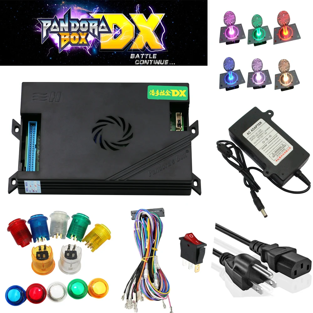 New Arcade DIY Accessories 3000 In One + 1DXA Power supply + 1DXx Button + 2 Joystick For Arcade MAME
New Arcade DIY Accessories 3000 In One + 1DXA Power supply + 1DXx Button + 2 Joystick For Arcade MAME