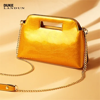 Real leather women's handbag fashion crossbody bag cow leather handbag chain shiny leather bag
Real leather women's handbag fashion crossbody bag cow leather handbag chain shiny leather bag