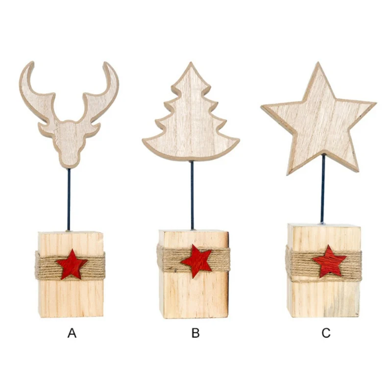 Wooden Mini Desktop Christmas Tree Star Elk Shape Home Decoration Ornaments Novelty Decor
Wooden Mini Desktop Christmas Tree Star Elk Shape Home Decoration Ornaments Novelty Decor