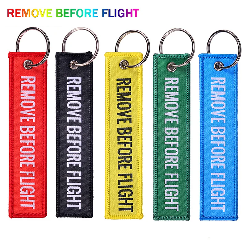 

5 PCS/LOT Remove Before Flight Woven Lanyard Special Luggage Label Red Lanyard For Aviation Gifts
