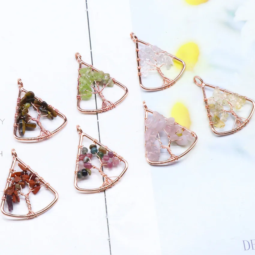 FYSL Wholesale 10 Pcs Rose Gold Colors Wire Wrap Many Style Quartz Stone Pendant Tree of Life Ethnic Jewelry
FYSL Wholesale 10 Pcs Rose Gold Colors Wire Wrap Many Style Quartz Stone Pendant Tree of Life Ethnic Jewelry