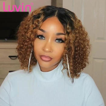 Luvin Ombre Highlights 1B 27 Colored Short Bob Curly Lace Front Human Hair Wigs For Black Woman Brazilian Deep Wave Frontal Wig
Luvin Ombre Highlights 1B 27 Colored Short Bob Curly Lace Front Human Hair Wigs For Black Woman Brazilian Deep Wave Frontal Wig