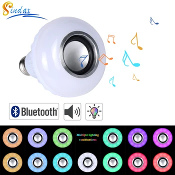 E27 Smart RGBW Wireless Bluetooth Speaker Bulb Music Playing Dimmable LED Bulb Light Lamp with 24 Keys Remote Control
E27 Smart RGBW Wireless Bluetooth Speaker Bulb Music Playing Dimmable LED Bulb Light Lamp with 24 Keys Remote Control