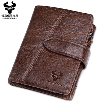 HUMERPAUL Crazy Horse Leather Wallet Men Male Coin Purse Genuine Leather with PORTFOL Small Walet Portomonee and Rfid
HUMERPAUL Crazy Horse Leather Wallet Men Male Coin Purse Genuine Leather with PORTFOL Small Walet Portomonee and Rfid