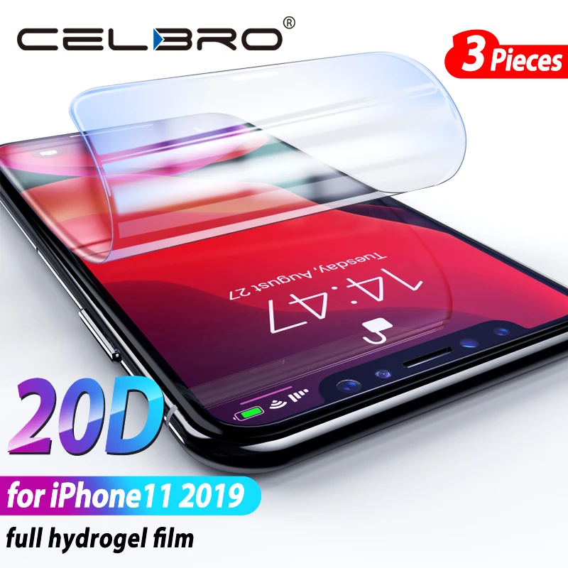Защитная пленка для экрана iPhone 11 Pro Max мягкая Гидрогелевая телефона X Xr XS не стекло