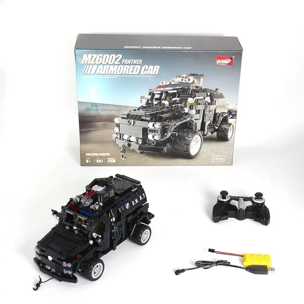 HOT! 828pcs Model Building Blocks rc Car Toy Explosion-proof Police Assault Learning Blocks Bricks Car Toys For Children Gift
HOT! 828pcs Model Building Blocks rc Car Toy Explosion-proof Police Assault Learning Blocks Bricks Car Toys For Children Gift