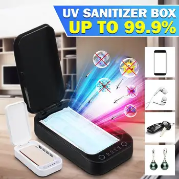 5V 9W Double UV Lamp Phone Sterilizer Box Jewelry Phones Cleaner Multifunctional Personal Sanitizer Disinfection Box UV Lights
5V 9W Double UV Lamp Phone Sterilizer Box Jewelry Phones Cleaner Multifunctional Personal Sanitizer Disinfection Box UV Lights