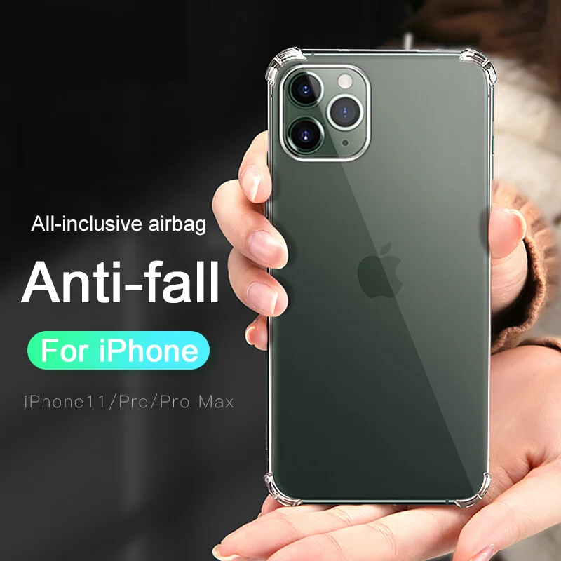 Soft Transparent Silicone Case for iPhone 11 iphone Pro Max Shockproof Clear TPU Case Cover on iPhone XR X XS Max 7 8 Case Capa
Soft Transparent Silicone Case for iPhone 11 iphone Pro Max Shockproof Clear TPU Case Cover on iPhone XR X XS Max 7 8 Case Capa