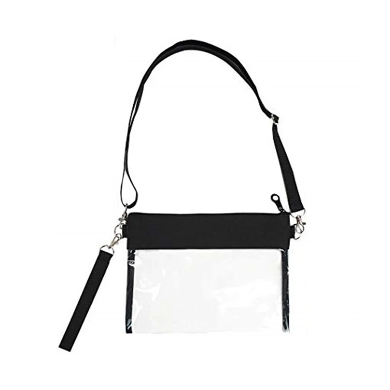 Clear Crossbody Purse Bag Clear Purse with Nylon Trim Fashionable Design and Fits Many Occasions
Clear Crossbody Purse Bag Clear Purse with Nylon Trim Fashionable Design and Fits Many Occasions