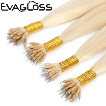 EVAGLOSS 0.5g/strand Micro Links/Ring Remy Hair Extenisons Nano Bead Micro Link/Ring/Loop Human Hair Extensions
EVAGLOSS 0.5g/strand Micro Links/Ring Remy Hair Extenisons Nano Bead Micro Link/Ring/Loop Human Hair Extensions