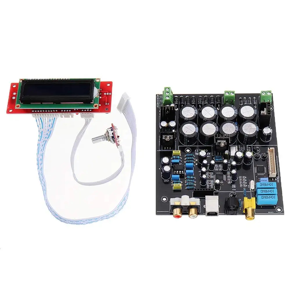 DAC Audio Decoder Board AK4490 + AK4118 + OP AMP NE5532 Decodificador Soft Control D3-003 Without USB Daughter Card
DAC Audio Decoder Board AK4490 + AK4118 + OP AMP NE5532 Decodificador Soft Control D3-003 Without USB Daughter Card