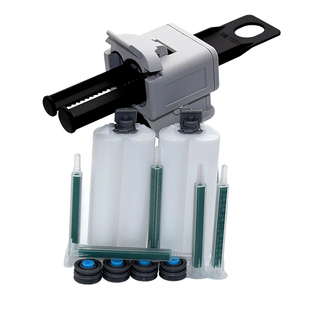50ml AB Epoxy Glue Gun Applicator 1:2 Glue Adhensive Caulking Gun with 5pc Static Mixing Nozzle and 2pc 50ml 1:1 Empty Cartridge
50ml AB Epoxy Glue Gun Applicator 1:2 Glue Adhensive Caulking Gun with 5pc Static Mixing Nozzle and 2pc 50ml 1:1 Empty Cartridge