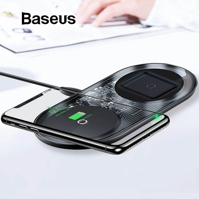 Baseus 15W Dual Wireless Charger for iPhone 11 Pro Max X XS Max XR Visible Wireless Charging Pad for Samsung Galaxy Note 10 S9 8
Baseus 15W Dual Wireless Charger for iPhone 11 Pro Max X XS Max XR Visible Wireless Charging Pad for Samsung Galaxy Note 10 S9 8