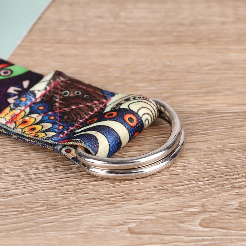 D-Ring Belts Yoga Strap Fitness Rope Colored Printed Adjustable Yoga Belt Yoga Stretch Belt Washable Sport Stretch Strap Props D-Ring Belts Yoga Strap Fitness Rope Colored Printed Adjustable Yoga Belt Yoga Stretch Belt Washable Sport Stretch Strap Props