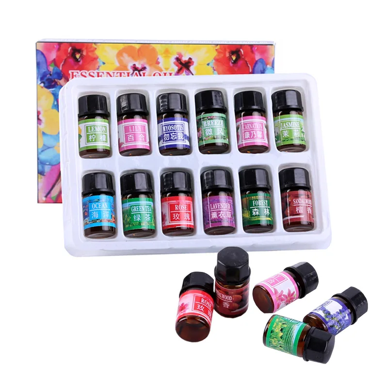 Essential Oil Set Relieve Stress for Humidifier Fragrance Lamp Air Freshening Aromatherapy 12Pcs 3ml
Essential Oil Set Relieve Stress for Humidifier Fragrance Lamp Air Freshening Aromatherapy 12Pcs 3ml