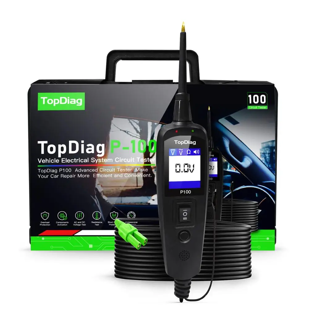 JDiag P100 Powerscan Advanced Automotive Electrical Circuit System Tester Power Probe for Cars and Trucks 0V-70V
JDiag P100 Powerscan Advanced Automotive Electrical Circuit System Tester Power Probe for Cars and Trucks 0V-70V