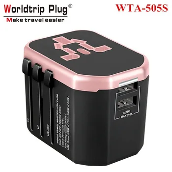 Worldtrip Plug WTA-505S 2USB 3.4A Conversion Plug Multifunctional Plug Converter Power Adapter Converter
Worldtrip Plug WTA-505S 2USB 3.4A Conversion Plug Multifunctional Plug Converter Power Adapter Converter