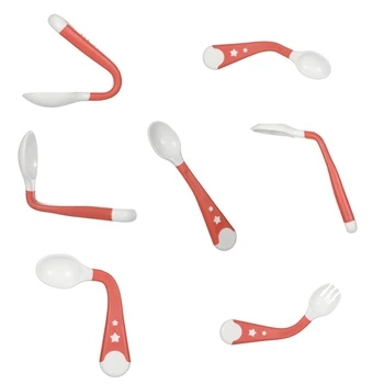 Cooking Utensils Bebe For Children Appliances Learning Tableware Dinnerware Utensils Suit 2Pcs Bendable Baby Spoon Fork Cutlery
Cooking Utensils Bebe For Children Appliances Learning Tableware Dinnerware Utensils Suit 2Pcs Bendable Baby Spoon Fork Cutlery