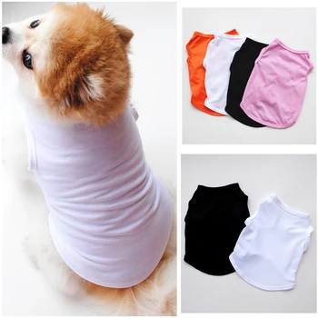 Summer Solid Pure Cotton Dog Vest Blank DIY Free Pet Shirts Clothes for Small Dogs Yorkshire Terrier Cat Kitten Cozy Costume 
Summer Solid Pure Cotton Dog Vest Blank DIY Free Pet Shirts Clothes for Small Dogs Yorkshire Terrier Cat Kitten Cozy Costume