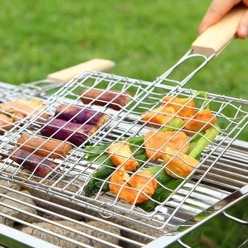 Grilled Meat Fish Food Vegetables Stainless Steel Folder Outdoor Barbecue Mesh BBQ Clip Barbecue Net Basket Tray Tools Portable
Grilled Meat Fish Food Vegetables Stainless Steel Folder Outdoor Barbecue Mesh BBQ Clip Barbecue Net Basket Tray Tools Portable
