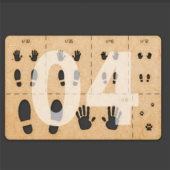 Creative Handprint Shoeprint Airbrush Stencils Tools Retro Effects Model Kits for 1/16 1/32 1/35 1/48 1/72 Scale Model Scenery
Creative Handprint Shoeprint Airbrush Stencils Tools Retro Effects Model Kits for 1/16 1/32 1/35 1/48 1/72 Scale Model Scenery