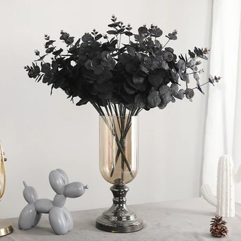 20 Heads Artificial Black Eucalyptus Fake Flower Plant Wedding Party Decoration 
20 Heads Artificial Black Eucalyptus Fake Flower Plant Wedding Party Decoration