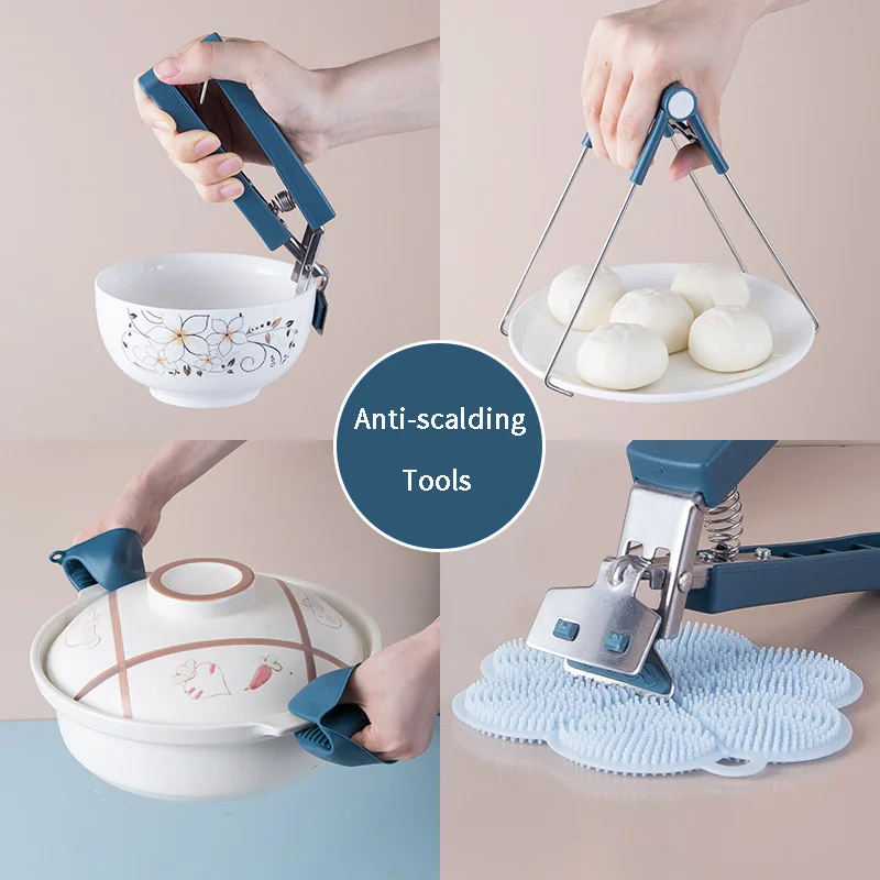 1 PCS Stainless Steel Silicone Anti-Scald Bowl Pad Bowl Splint Pot Holder Gadget Suitable For Household And Kitchen Utensils
1 PCS Stainless Steel Silicone Anti-Scald Bowl Pad Bowl Splint Pot Holder Gadget Suitable For Household And Kitchen Utensils