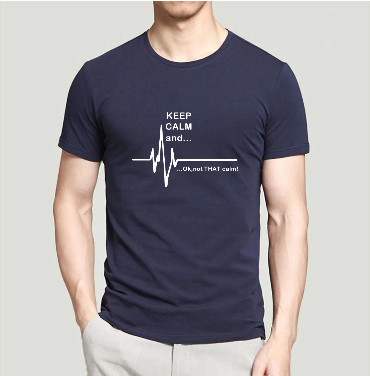 2020 Summer Men T Shirt Keep Calm And...Not That Calm Ekg Heart Rate Funny Short Sleeve Shirt Casual Cotton Slim Fit Tops Tees
2020 Summer Men T Shirt Keep Calm And...Not That Calm Ekg Heart Rate Funny Short Sleeve Shirt Casual Cotton Slim Fit Tops Tees