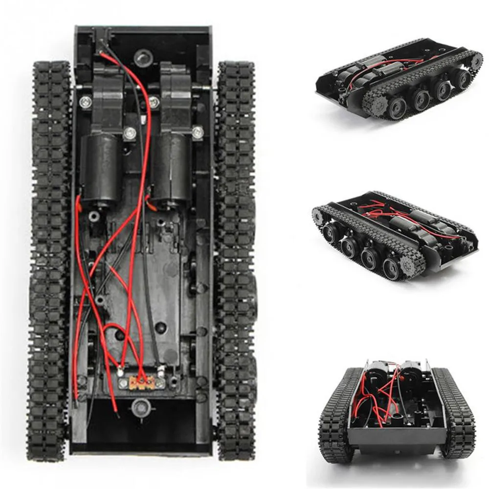 

Smart Robot Tank Light Damping balance Tank Robot Chassis Platform for Arduino 130 Motor diy robot toys for children