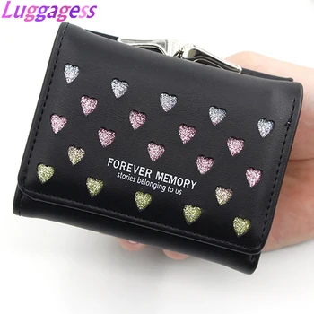 Women Wallet Pu Leather Short Love Heart Design Cute Purse Casual Solid Color Card Holder Clutch Wallets Carteira Feminina
Women Wallet Pu Leather Short Love Heart Design Cute Purse Casual Solid Color Card Holder Clutch Wallets Carteira Feminina
