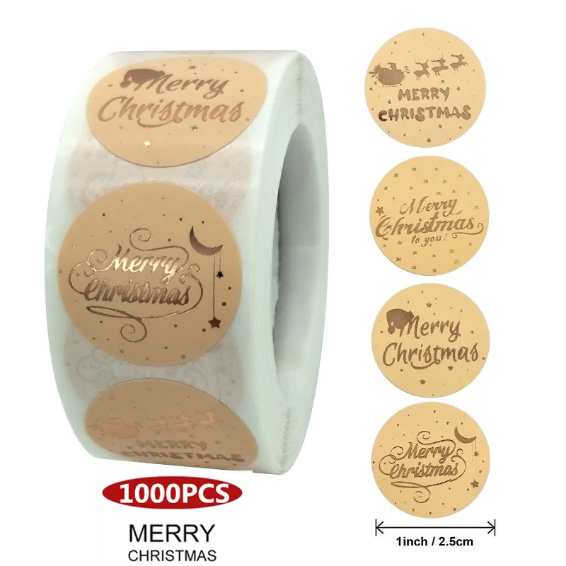 Multi-styles 1Inch 1000pcs Rose Gold Merry Christmas Stickers Scrapbook Sealing Label for Party DIY Packaging Stationery Sticker
Multi-styles 1Inch 1000pcs Rose Gold Merry Christmas Stickers Scrapbook Sealing Label for Party DIY Packaging Stationery Sticker