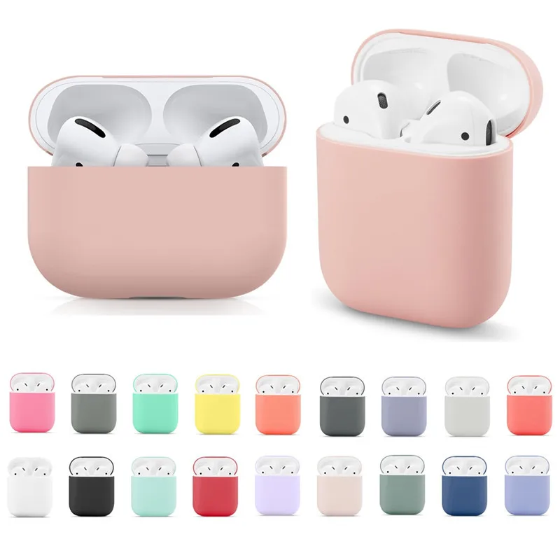 Силиконовый чехол для наушников Airpods 2/1 Мягкий защитный airpods pro apple Airpod |