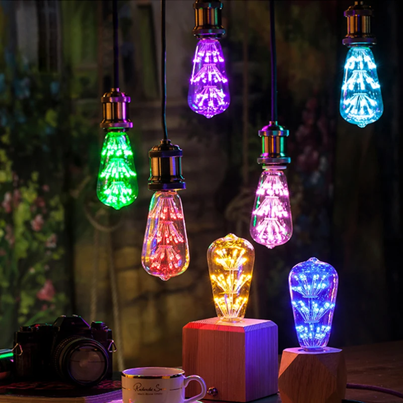 Colorful ST64 E27 LED Edison Bulbs multicolors for Bar dacorate LED light bulb
Colorful ST64 E27 LED Edison Bulbs multicolors for Bar dacorate LED light bulb