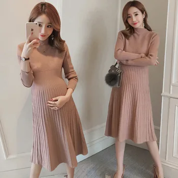 Autumn winter maternity sweater dress elastic slimming knitted pregnancy clothes pregnant dresses for women winter warm long
Autumn winter maternity sweater dress elastic slimming knitted pregnancy clothes pregnant dresses for women winter warm long