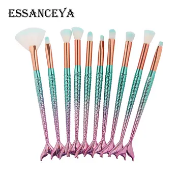 ESSANCEYA 6/10Pcs Mermaid Makeup Brushes Set Eyeshadow Eyebrow Eyeliner Blush Powder Foundation Beauty Make Up Brush Tool Kits
ESSANCEYA 6/10Pcs Mermaid Makeup Brushes Set Eyeshadow Eyebrow Eyeliner Blush Powder Foundation Beauty Make Up Brush Tool Kits