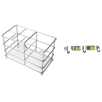 1pcs Stainless Steel Rustproof Metal Bathroom Toothbrush Holder & 1 Pcs 304 Stainless Steel Mop Holder Hanging Rack
1pcs Stainless Steel Rustproof Metal Bathroom Toothbrush Holder & 1 Pcs 304 Stainless Steel Mop Holder Hanging Rack