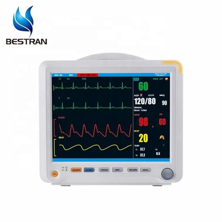 BT-PM8B medical 6 parameters ECG, 2-TEMP, NIBP, SpO2, RESP, PR/HR portable hospital 12.1'' multi-parameter patient monitor price
BT-PM8B medical 6 parameters ECG, 2-TEMP, NIBP, SpO2, RESP, PR/HR portable hospital 12.1'' multi-parameter patient monitor price