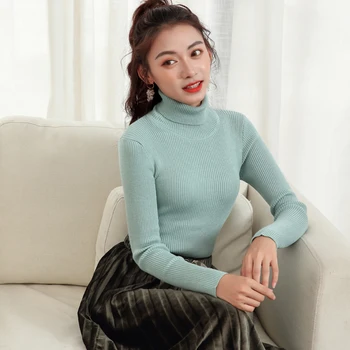 Winter & Spring Cashmere Blended Sweaters for Women 19Colors High Elastic Woolen Knitted Turtleneck Pullover Female Jumpers
Winter & Spring Cashmere Blended Sweaters for Women 19Colors High Elastic Woolen Knitted Turtleneck Pullover Female Jumpers